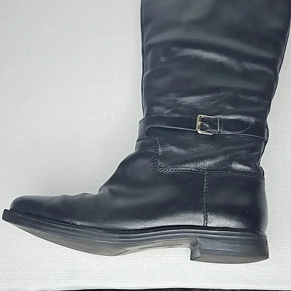 Enzo Angiolini Black Leather Riding Boots Size 8.5 - Picture 11 of 17